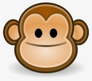 Monkey, Smile, Happy, Face, Icon, Ape, Gorilla - Monkey Ico #308226