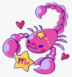 Cute Colorful Cartoon Scorpion Constellation Watercolor #308369