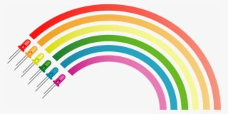 Rainbow Colors Electronic Diodes Electroni - Ce Culori Are Curcubeul #308802