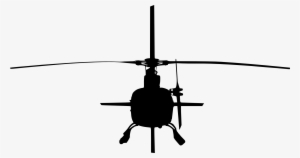 Helicopter Silhouette - Helicopter Drawing #309895