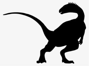 Silhouette Dinosaur Free Vector Graphic On Pixabay - Dinosaur Black #3000333