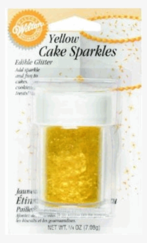 Wilton Yellow Cake Sparkles - Cake Sparkles 5ml-white #3000405