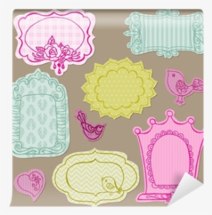 Set Of Cute Doodle Frames - Vector Graphics #3000822