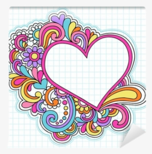 Doodle Frame Vector Png Download - Page Border Psychedelic #3000916