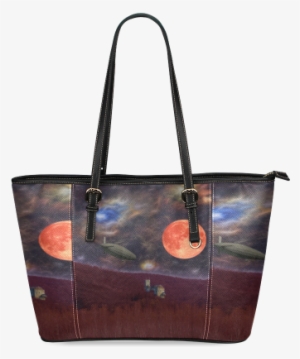 Night Flyer Leather Tote Bag/small - Handbag #3000940