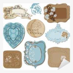 Set Of Cute Doodle Frames - Vector Graphics #3000990