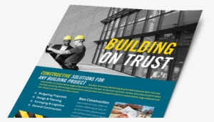 Construction Marketing Materials, Construction Graphic - Construction Company Marketing Brochure #3001114