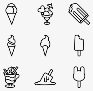 Ice Cream 30 Icons - Ice Cream Design Png #3001280