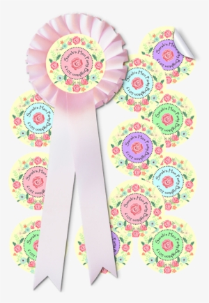 Set Of 12+ Shabby Chic Personalised Hen Party Stickers #3001886