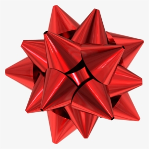 Drawn Santa Hat Clear Background - Red Gift Bow Png #3001993