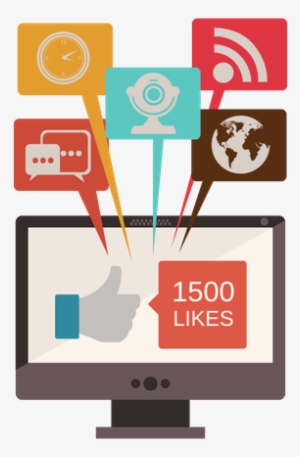 Gestion De Redes Sociales En Valencia - Silueta De Computadora #3002072