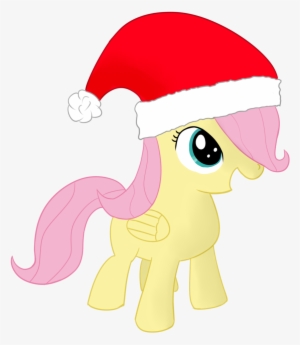 Dragonfoorm, Christmas, Filly, Fluttershy, Hat, Safe, - Portable Network Graphics #3002172