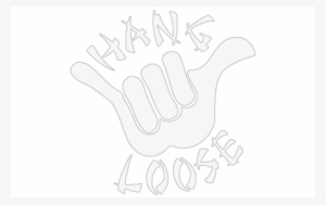 Hang Loose Symbol - Black And White Hang Loose #3002267
