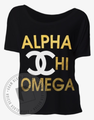 Alpha Chi Omega Coco Chanel Flowy Tee - Active Shirt #3002305