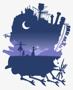 Howl's Moving Castle - Howl's Moving Castle Minimalist Poster #3003536