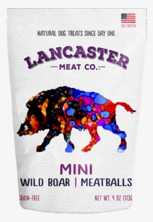 Wild Boar Mini-meatballs - Lancaster Meat Co Mini Wild Boar Meatballs 4oz Dog #3004374