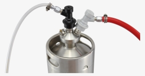 Ball Lock Keg Tubing Kit Pigtails Red White Gas Line - Ball Lock Cornelius Keg Pigtails By The Weekend Brewer #3004833