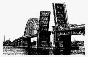 Download Monochrome Photography Clipart Bridge Tunnel - Vierendeel Bridge #3005028