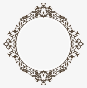 Moldura Oval Arabesco Vetor Png - Monograma Png #3005198