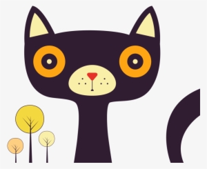 Fox Face Men's Printed Henley - Black Cat #3005309