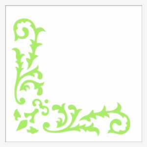 Stencil Cantoneira Arabesco Folhas - Arabescos Desenhos Simples #3005362