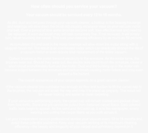 How Often Should You Service Your Vacuum& - Document #3005393