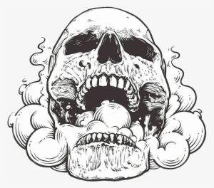 Skull Open Mouth Drawing #3006173