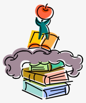 Vector Illustration Of Higher Education Textbook Books #3006373