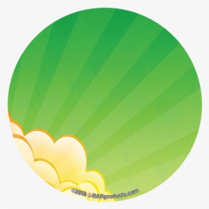 4'' Circle Vinyl Stickers (6 Pack) - Clouds #3006641