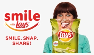 Lay's Chips Smile With Lay's - Lay's Potato Chips, Dill Pickle - 9.5 Oz Bag #3006691