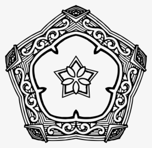 Geometry Ornament Pentagon Coloring Book Shape - Pentagonal Ornament #3006819