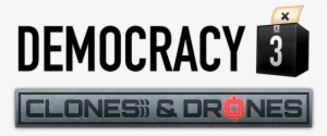 Positech Clonesanddroneslogo - Democracy 3 Logo #3007917