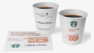 Alaska Airlines And We Proudly Brew Starbucks Coffee - Cup #3010002
