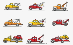 Towing Icons Vector - Car #3010782
