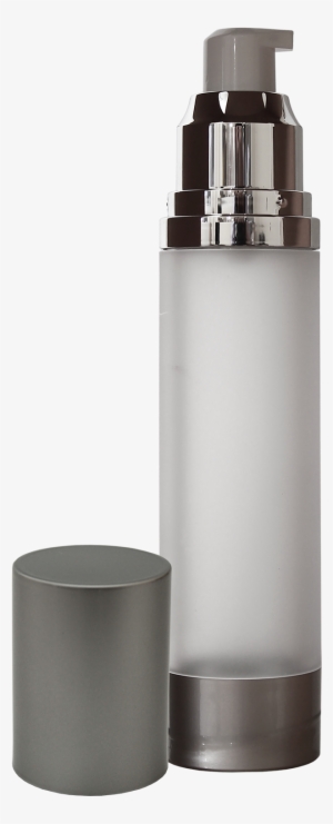 50 Ml Frosted Acrylic Airless Bottle With Cap & Pump - Water Bottle #3011527