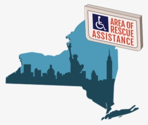 Area Of Refuge Requirements In New York - New York Map Black #3011774