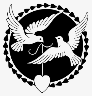 Wedding, Pigeon Love Happiness Valentine Dove Heart - Love Birds Clipart Black And White #3012033 Wedding, Pigeon Love Happiness Valentine Dove Heart - Love Birds Clipart Black And White #3012033