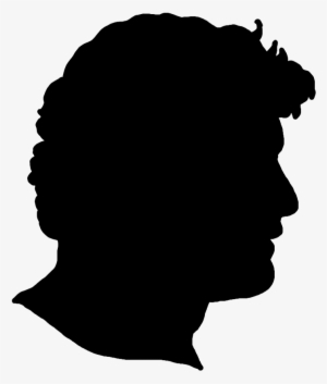 Face Silhouettes Of Men, Women And Children - Clip Art #3012723