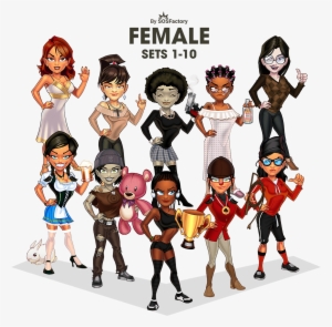 Female Avatar Creator 1-10 - Adobe Photoshop #3012874