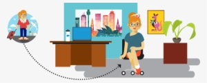 Cartoon Of Traveling Moving Into The Office - Zazzle Sydney, Australien, Reise-plakat Poster #3012968