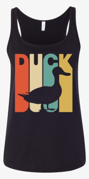 Vintage Style Duck Silhouette Men/women Tank - Straight Outta Rescue - Pit Bull Dog Men/women Tank #3012971