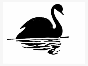 Clipart - Swan Silhouette Clip Art #3013314