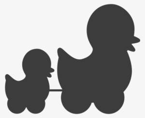 Mom And Baby Duck Wall Decal Easy Decals - Wall Decal #3013350