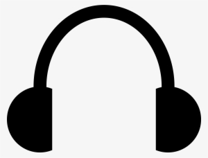 Headphones Clipart Black And White - Headphones Symbol #3013423