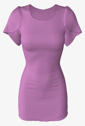 Womens' Raglan Shirt Marvelous Designer Petal Sleeve - Cocktail Dress #3013450