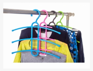 Multifunctional Clothes Hanger 3 Layer Anti-skid Plastic #3013453