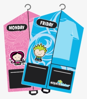 Weekday Clothes - Kids Clothing Organizer #3013554