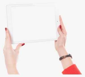 Woman Hands Holding Ipad Png - Hand Holding Ipad Png #3013976
