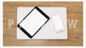 Mockup Of A Black Ipad And A White Iphone Resting On - Vonino Xavy L8 Touch #3014321