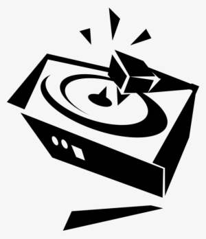 Vector Illustration Of Phonograph Record Player Turntable - Phonograph Record #3014774